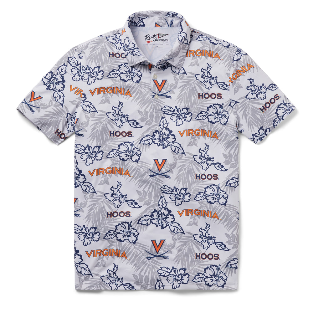 Reyn Spooner UNIVERSITY OF VIRGINIA PUA PERFORMANCE POLO in WHITE