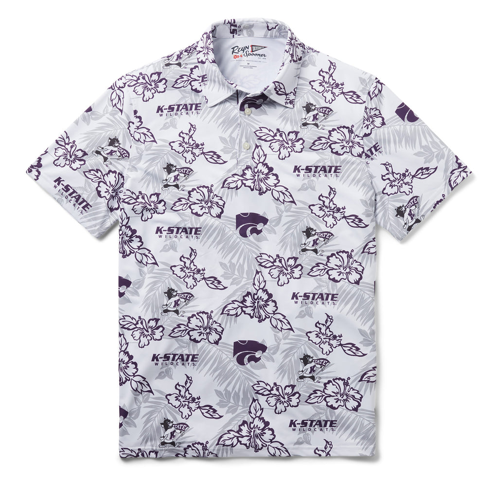 Reyn Spooner KANSAS STATE UNIVERSITY PUA PERFORMANCE POLO in WHITE