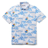Reyn Spooner UNIVERSITY OF KANSAS PUA PERFORMANCE POLO in WHITE