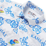 Reyn Spooner UNIVERSITY OF KANSAS PUA PERFORMANCE POLO in WHITE