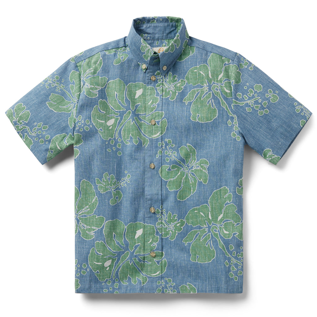 Reyn Spooner VAITAPE YOUTH SHIRT in FADED DENIM
