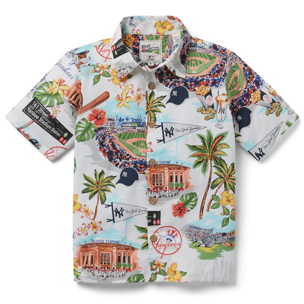 MLB NY YANKEES Aloha Reyn Spooner Button Up Hawaiian - Depop