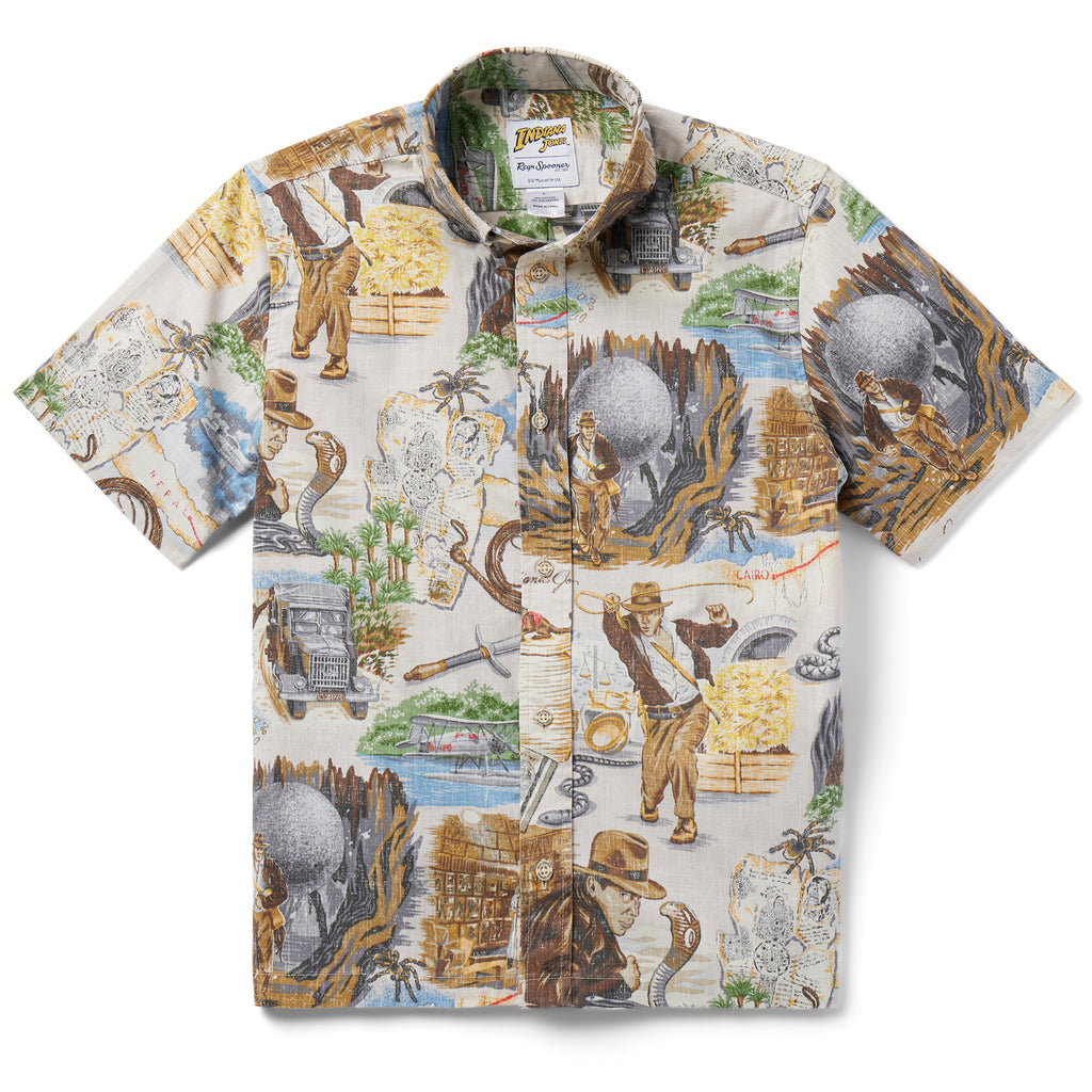 Reyn Spooner RAIDERS OF THE LOST ARK YOUTH SHIRT in STONE