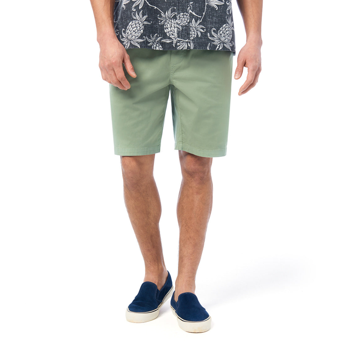 Reyn Spooner CRUISER SHORT 3.0 in LIGHT ARMY GREEN