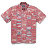 Reyn Spooner BEACH BOYS GOOD VIBRATIONS PULLOVER in SUMMER RED