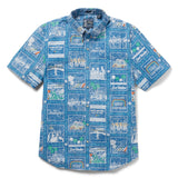 Reyn Spooner BEACH BOYS GOOD VIBRATIONS TAILORED in MID BLUE
