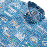 Reyn Spooner BEACH BOYS GOOD VIBRATIONS TAILORED in MID BLUE