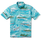Reyn Spooner HEIHEI WA'A PULLOVER in TURQ SEA