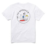 Reyn Spooner SMOOTH SURFIN' GRAPHIC TEE in WHITE