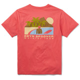 Reyn Spooner DIAMOND HEAD GRAPHIC TEE in CORAL