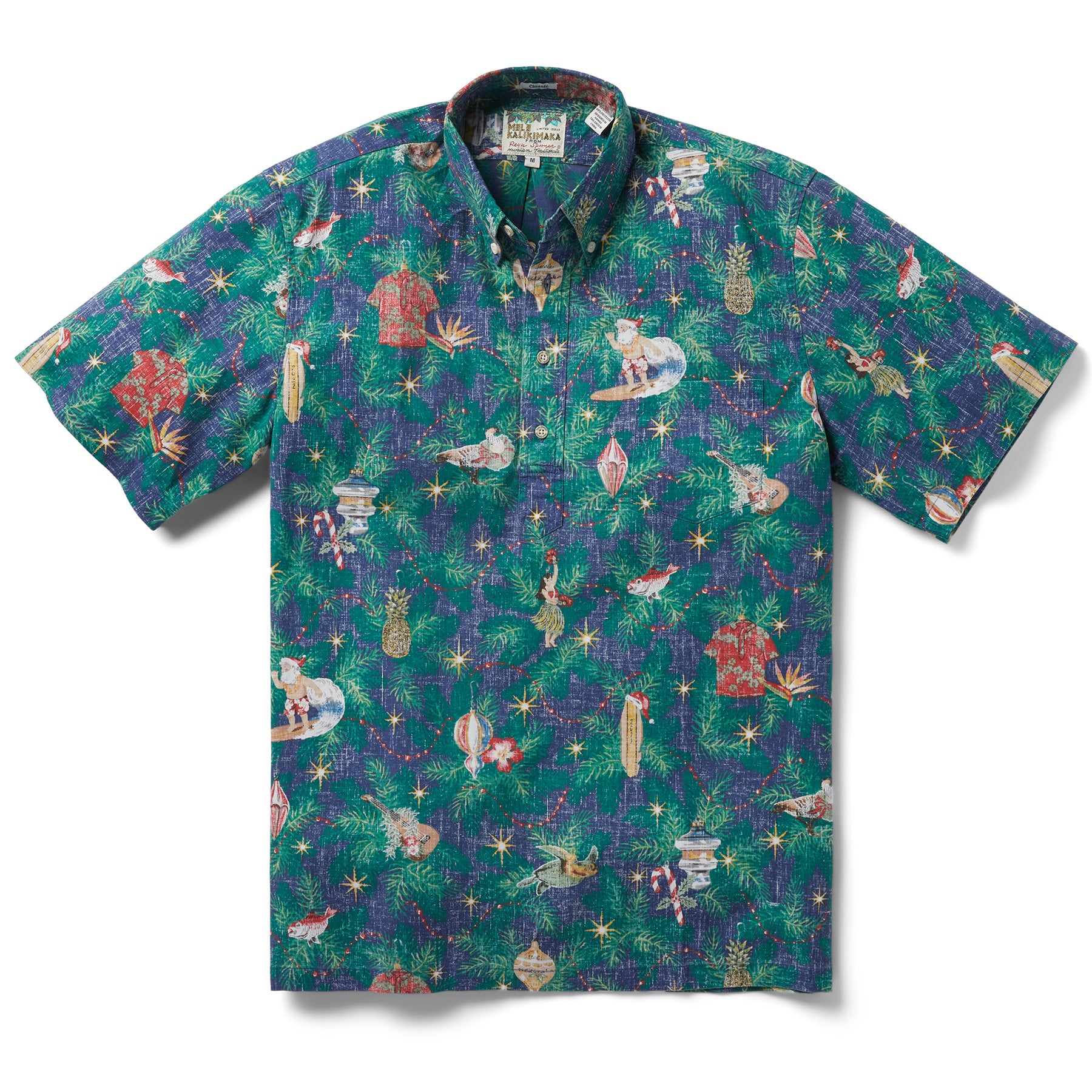 トップス reyn spooner HAWAIIAN SHIRTS M SH25003 Reyn Spooner Hawaiian Aloha Shirt XXL Waves Japanese