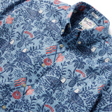 Reyn Spooner SUMMER COMMEMORATIVE 2023 BUTTON FRONT in FADED DENIM