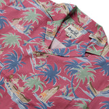 Reyn Spooner QUEEN'S SURF CAMP SHIRT in VINTAGE RED