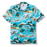 Reyn Spooner KONA BREWING CO. PERFORMANCE POLO in SCUBA BLUE