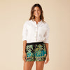 Reyn Spooner TAHITI BY THE SEA DRAWSTRING SHORTS in BLACK ONYX