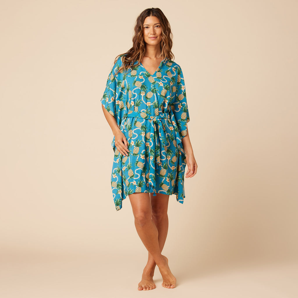 Reyn Spooner PINING FOR YOU KAFTAN in BLUE MOON