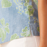Reyn Spooner VAITAPE SHORT SLEEVE BUTTON FRONT RELAXED in FADED DENIM