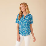 Reyn Spooner ONE FINE DAY BUTTON FRONT in VALLARTA BLUE