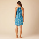 Reyn Spooner ONE FINE DAY TIE NECK DRESS in VALLARTA BLUE