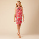 Reyn Spooner ONE FINE DAY TIE NECK DRESS in VINTAGE RED